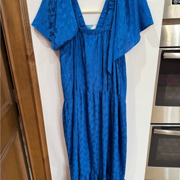 Free People Vibrant Blue Cha Cha Maxi Dress - Picture 9 of 10